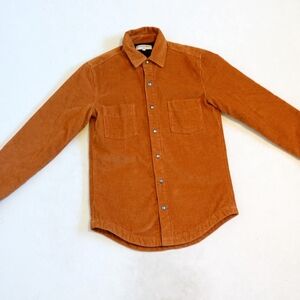 American Apparel tan corduroy shacket